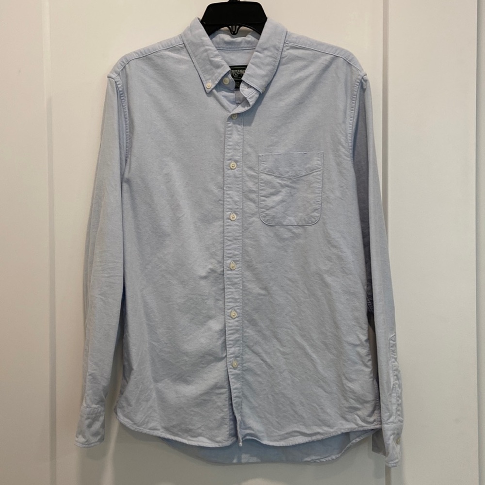 Medium Blue Oxford Button-Down Shirt